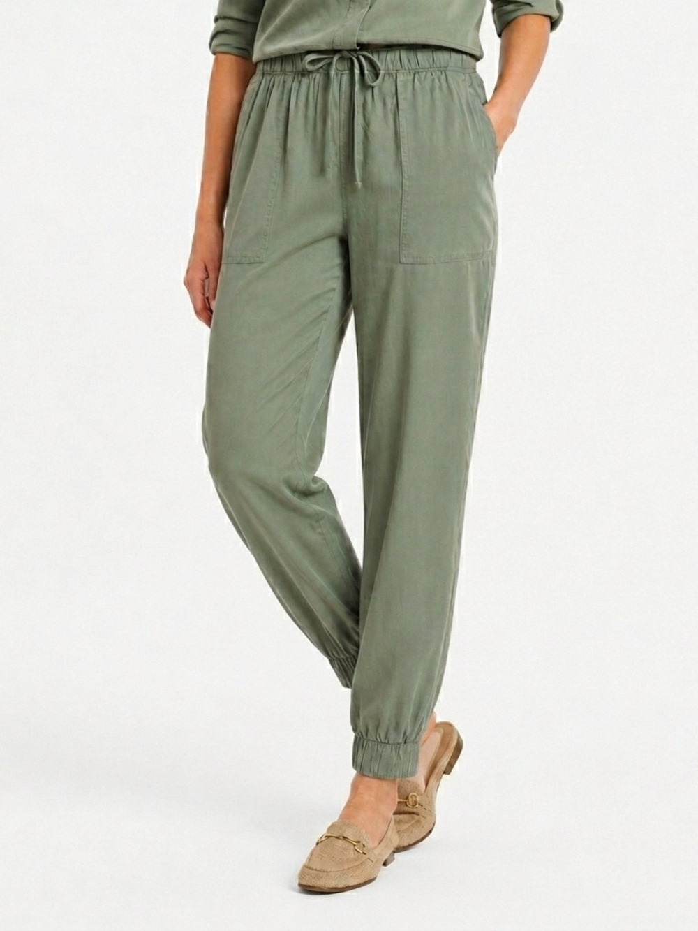 Universal Thread Women's High-Rise Joggers Olive Green Size XS